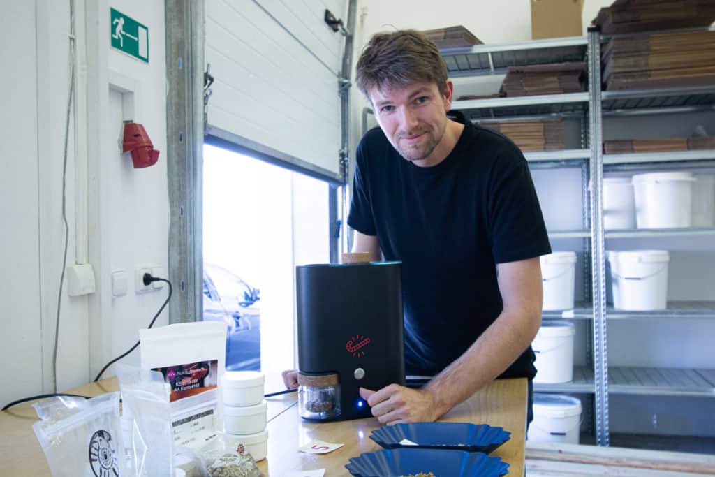 Sample roasting using IKAWA Sample Roaster.